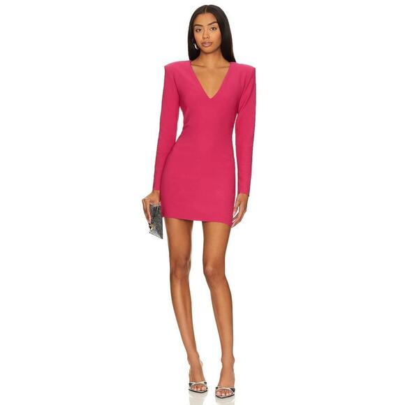 Amanda Uprichard Winfrey Mini Dress in Magenta Pink Aline GO-22055 NEW S Small - Picture 1 of 5